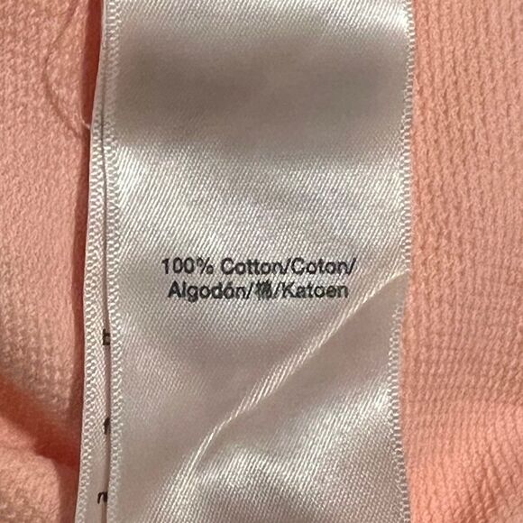 DKNY Sport Orange Pigment Dyed Two Tone Logo Distressed Hoodie Womens Small NWT - Picture 7 of 8